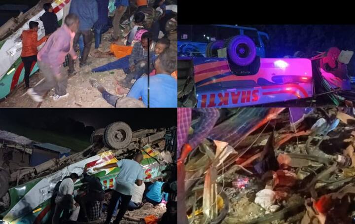 Madhya Pradesh Sidhi Accident : मध्य प्रदेशात भीषण अपघात झाला आहे. भरधाव ट्रकने तीन बसना टक्कर दिल्याने मोठी दुर्घटना घडली आहे. या अपघातामध्ये आठ जणांचा मृत्यू झाला असून 50 जण जखमी झाले आहेत.