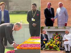 German Chancellor Olaf Scholz Meets PM Modi, Pays Tribute To Mahatma Gandhi At Rajghat. In Pics