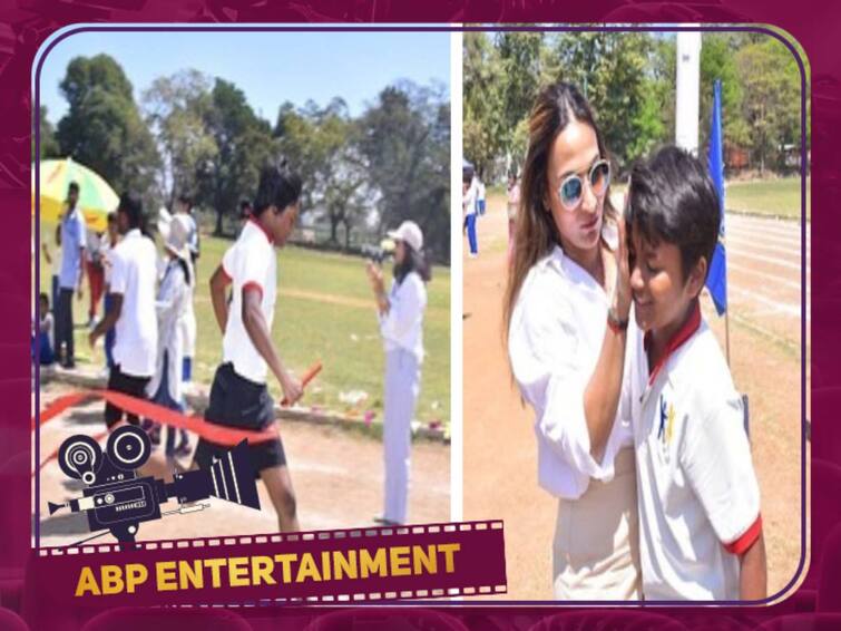 Aishwarya Rajinikanth at sons school sports day ceremony and the photos goes viral online Aishwarya Rajinikanth : மகன்களின் பள்ளி விழாவில் ஐஸ்வர்யா ரஜினிகாந்த்... வெற்றிக் கோப்பையுடன் யாத்ரா... தனுஷ் மிஸ்ஸிங்