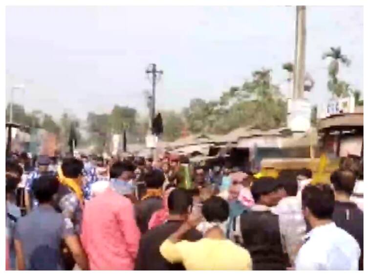 Nisith Pramanik MoS Convoy Attacked Allegedly by TMC Coochbehar West Bengal Watch Video Union Minister Nisith Pramanik's Convoy Attacked In Bengal's Cooch Behar As BJP, TMC Workers Clash Over Tribal's Death