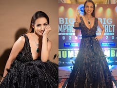 Malaika Arora Wins The Internet In A Black Feather Gown - SEE PICS