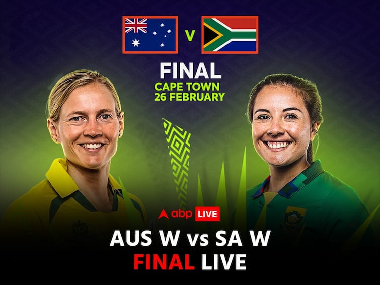 Women's T20 World Cup 2023 Live Updates Australia Women playing against South Africa women Final Women Newlands Cricket Ground match