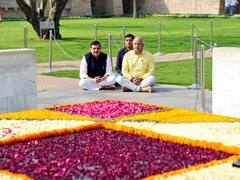 Manish Sisodia Pays Homage To Mahatma Gandhi At Rajghat Ahead Of CBI Questioning — IN PICS