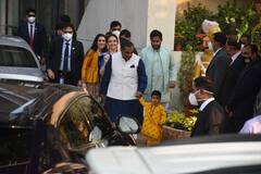 Mukesh And Neeta Ambani Twin In Blue, Shloka And Son Prithvi Look Cute In Yellow, SEE PICS