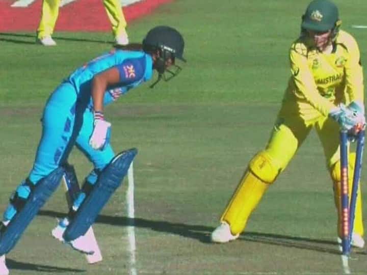 Alyssa Healy reacts on Harmanpreet Kaur run out in INDW vs AUSW Womens T20 World Cup Semifinal Women's T20 WC: 'आप इसे अपनी बदकिस्मती कह सकती हैं लेकिन...' एलिसा हिली ने हरमनप्रीत को कराया गलती का एहसास