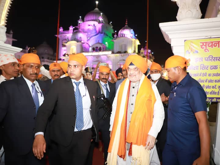 Elaborate security arrangements were in place in view of the visit to Patna Sahib gurudwara on Saturday. (Source: @AmitShah)