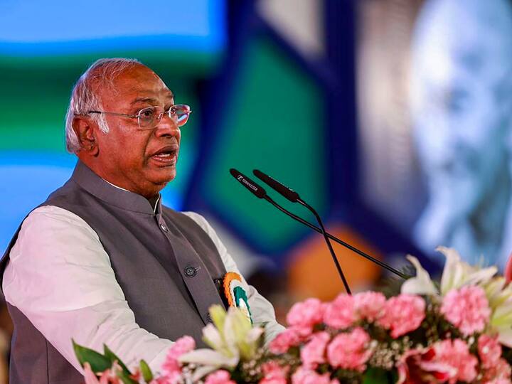 Modi Has Made Adani So Big, He's Become As Fat As Elephant: Kharge At Congress Plenary Session Modi Has Made Adani So Big, He's Become As Fat As Elephant: Kharge At Congress Plenary Session