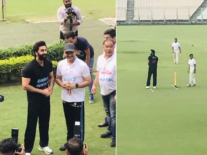 Ranbir Kapoor showed the qualities of cricket at Eden Gardens, this photo went viral with Sourav Ganguly