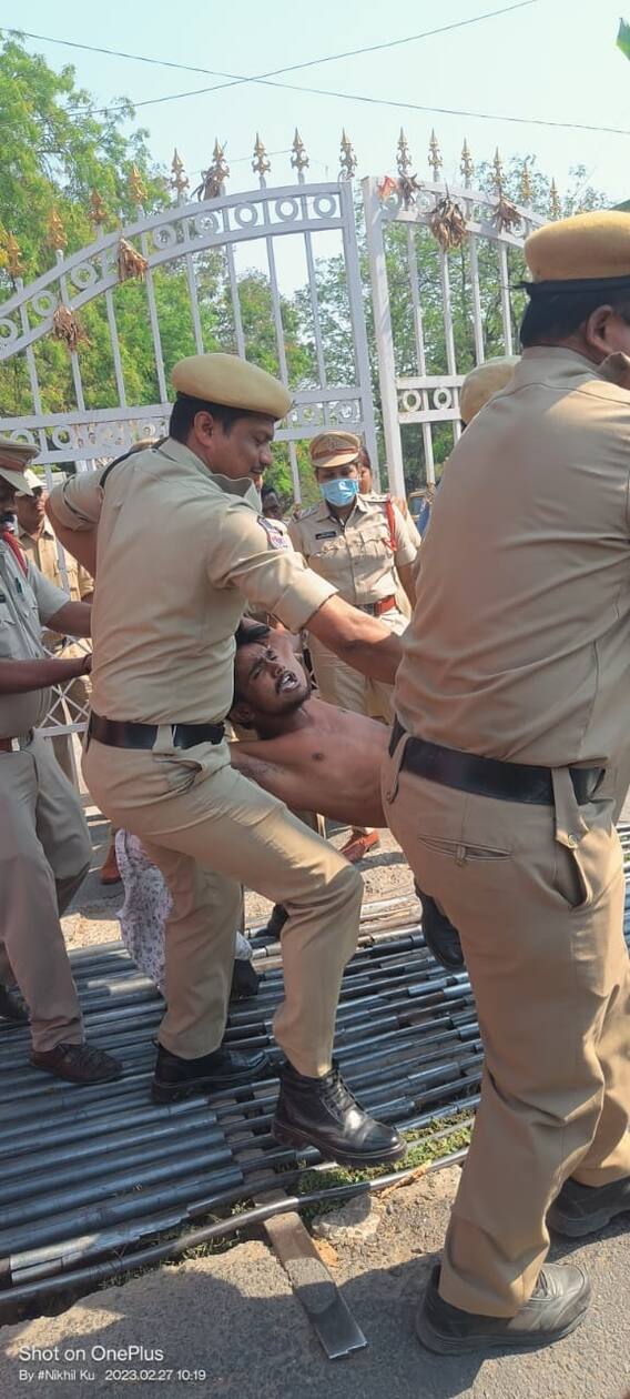 Warangal News: హన్మకొండలో కళాశాలలు బంద్ చేస్తున్న ఏబీవీపీ కార్యకర్తలు - అడ్డుకొని అరెస్ట్ చేస్తున్న పోలీసులు