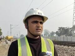 यूपी में इस ट्रैक पर 160-200 किलोमीटर की रफ्तार से दौड़ेंगी ट्रेनें, दोनों तरफ बन रहा कंक्रीट बाउंड्री वाल