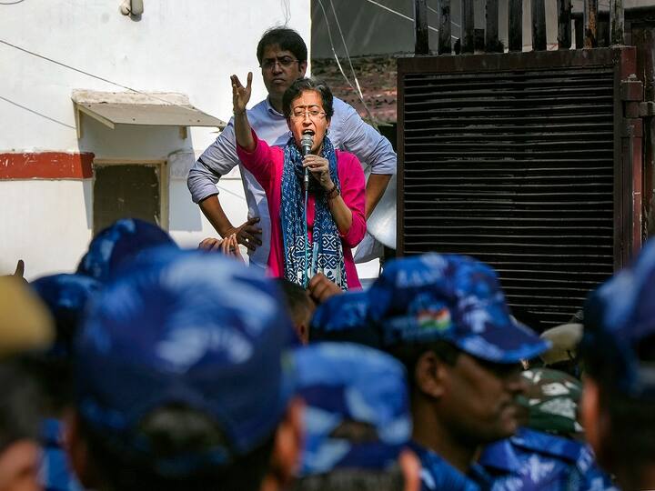 Around the BJP headquarters in Delhi, where the AAP has called for a 