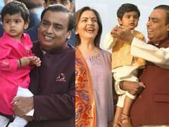 Mukesh Ambani Grandson Photos: पृथ्वी के साथ स्पेशल बॉन्ड शेयर करते हैं मुकेश अंबानी, देखें दादा-पोते की बेहद प्यारी तस्वीरें