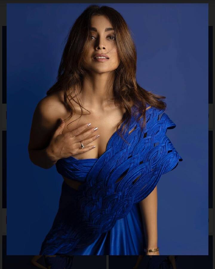 इन तस्वीरों में श्रिया ने डार्क ब्लू कलर की ड्रेस पहनी हुई हैं. इस ड्रेस में एक्ट्रेस एक से बढ़कर एक पोज दे रही हैं. हर तस्वीर पर फैंस ने कमेंट्स की भरमार कर दी है.