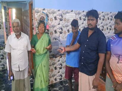 Sri Lanka Navy attacked Mayiladuthurai fishermen in Karaikal TNN தமிழக மீனவர்களை கடலில் தள்ளி விட்ட கொடுமை - இலங்கை கடற்படை அட்டூழியம்
