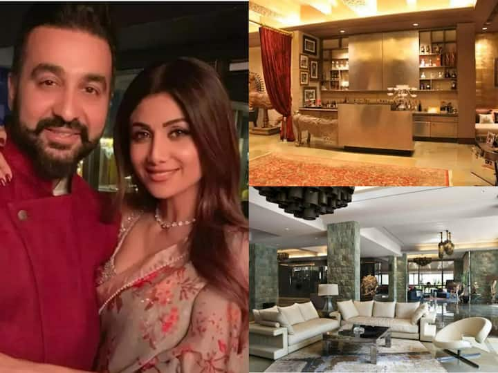 Shilpa Shetty Home: बॉलीवुड एक्ट्रेस शिल्पा शेट्टी पिछले तीन दशकों से दर्शकों का मनोरंजन कर रही हैं. एक्ट्रेस ने बिजनेसमैन राज कुंद्रा से शादी की है. आज हम आपको दोनों का लग्जरी घर दिखाने वाले हैं.