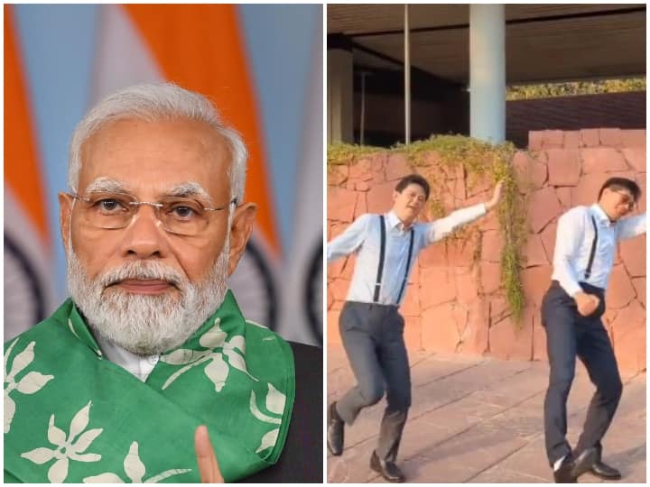 PM Narendra Modi shared India Korean Embassy Staff members dance on RRR Natu Natu Songs watch video Watch: भारत में कोरियाई एम्बेसी के स्टाफ मेंबर्स  ने RRR के सॉन्ग 'नाटू नाटू' पर जमकर किया डांस, PM Modi ने शेयर की वीडियो