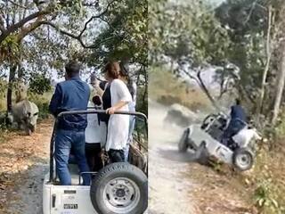 Viral Video: ਸੈਲਫੀ ਲੈਣਾ ਪੈ ਗਿਆ ਭਾਰੀ, ਗੁੱਸੇ 'ਚ ਆਏ ਗੈਂਡੇ ਨੇ ਕਾਰ ਦੇ ਪਿੱਛੇ ਭੱਜਣਾ ਕਰ ਦਿੱਤਾ ਸ਼ੁਰੂ ਅਤੇ ਫਿਰ... ਦੇਖੋ ਵੀਡੀਓ