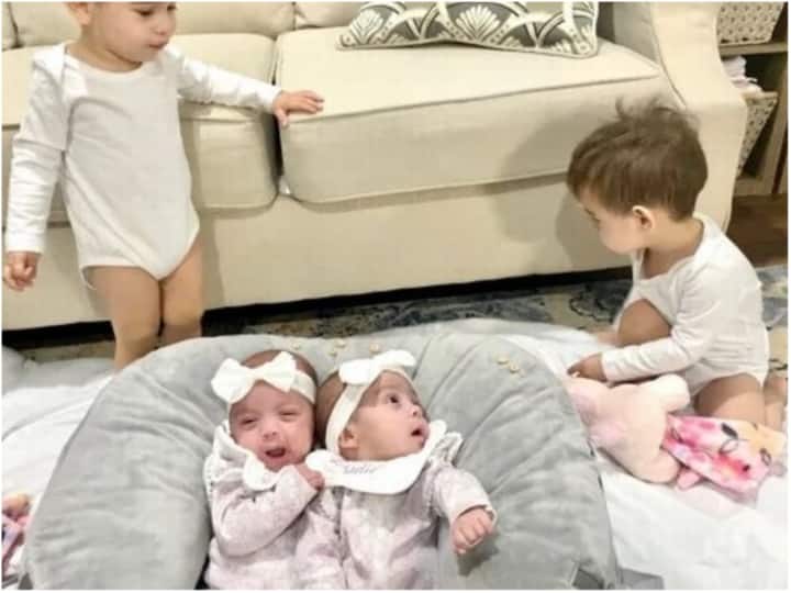America Trending News woman gives birth to momo twins 13 Month Doctor Also Surprised Trending: 13 महीने में महिला ने 4 बच्चों को दिया जन्म, दुर्लभ केस देख डॉक्टर भी हुए हैरान