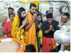 In Pics : केएल राहुल पत्नीसह महाकाल देवाच्या दर्शनाला, पारंपरिक वेशभूषेतील फोटो आले समोर