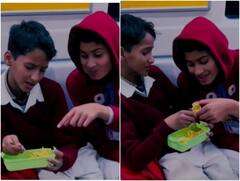 मेट्रो में टिफिन शेयर करते नजर आए दो दोस्त, यूजर्स को बचपन की याद दिला रहा ये वीडियो