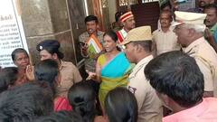 இலவச வீட்டு மனை பட்டா தொடர்பாக ஆட்சியரை முற்றுகையிட்ட மக்கள் - தருமபுரியில் பரபரப்பு