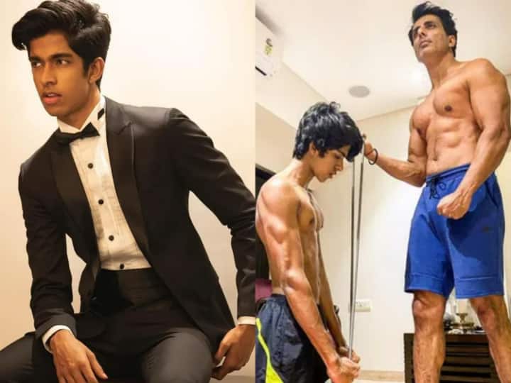 Son of Sonu Sood is no less handsome than Ibrahim-Aryan, gives tough competition to his father in fitness Son of Sonu Sood is no less handsome than Ibrahim-Aryan, gives tough competition to his father in fitness