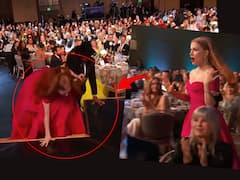 SAG Awards 2023 : स्टेजवर जाताना तोल गेला अन्.... ; अभिनेत्री जेसिका चॅस्टेनचा व्हिडीओ व्हायरल