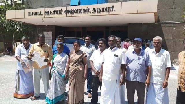 தருமபுரி: லஞ்சம் கேட்பதாக நகராட்சி ஊழியர் மீது தள்ளு வண்டி கடைக்காரர்கள் புகார்