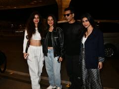 The Entertainers Tour: यूएस के लिए रवाना हुए अक्षय कुमार, साथ में स्पॉट हुए दिशा, सोनम और मौनी, दिखा कूल अंदाज