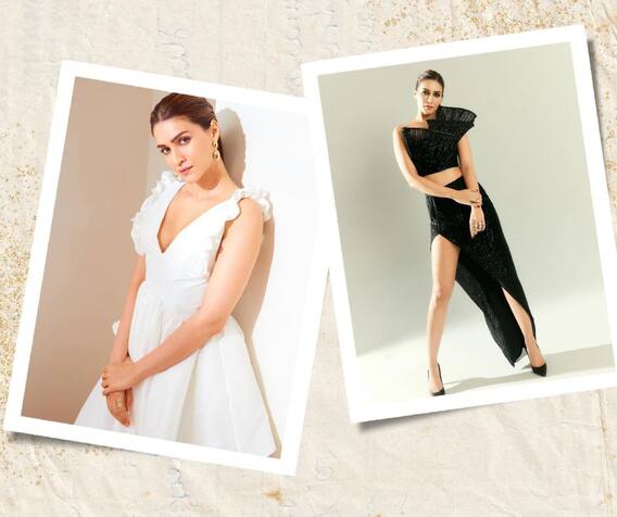 Kriti Sanon : परमसुंदरीचा 'ब्लॅक अँड व्हाईट' अंदाज