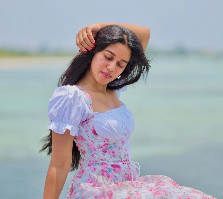 అమ్మడు అదిరిపోయే వీడియోలకు దర్శకులు ఫిదా అయి సినిమా అవకాశాలు ఇచ్చారు. Photo Credit: Mirnalini Ravi/Instagram