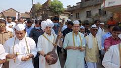 Jyotiraditya Shinde In Kolhapur : ज्योतिरादित्य शिंदे कोल्हापूर दौऱ्यावर; युवकांशी साधला संवाद, प्रति पंढरपूर नंदवाळमध्ये घेतले विठ्ठल-रखुमाईचे दर्शन