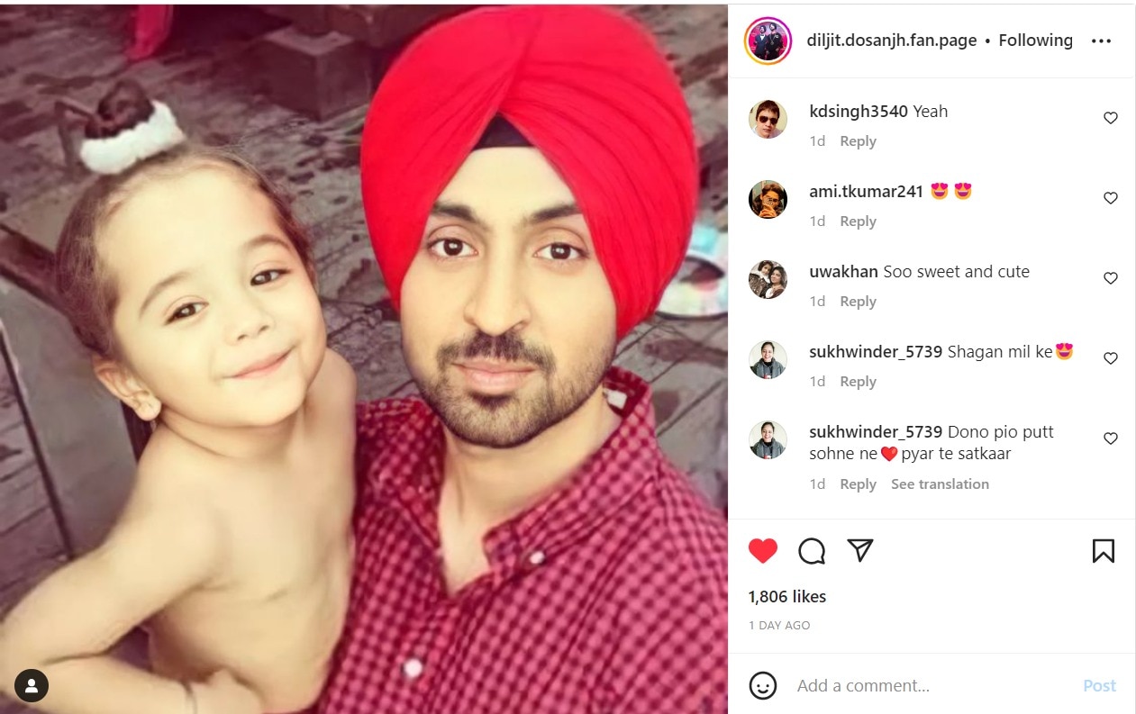 Diljit Dosanjh: ਦਿਲਜੀਤ ਦੋਸਾਂਝ ਦੀ ਪੁੱਤਰ ਨਾਲ ਤਸਵੀਰ ਆਈ ਸਾਹਮਣੇ, ਫੈਨਜ਼ ਕਰ ਰਹੇ ਪਿਆਰ ਦੀ ਵਰਖਾ