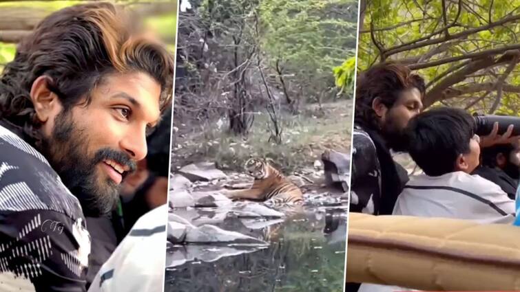 Allu Arjun takes a break from Pushpa 2 shoot, goes for safari with family at Ranthambore National Park Allu Arjun: পরিবারের সঙ্গে বেড়াতে গিয়ে হঠাৎ বাঘের মুখোমুখি আল্লু অর্জুন!