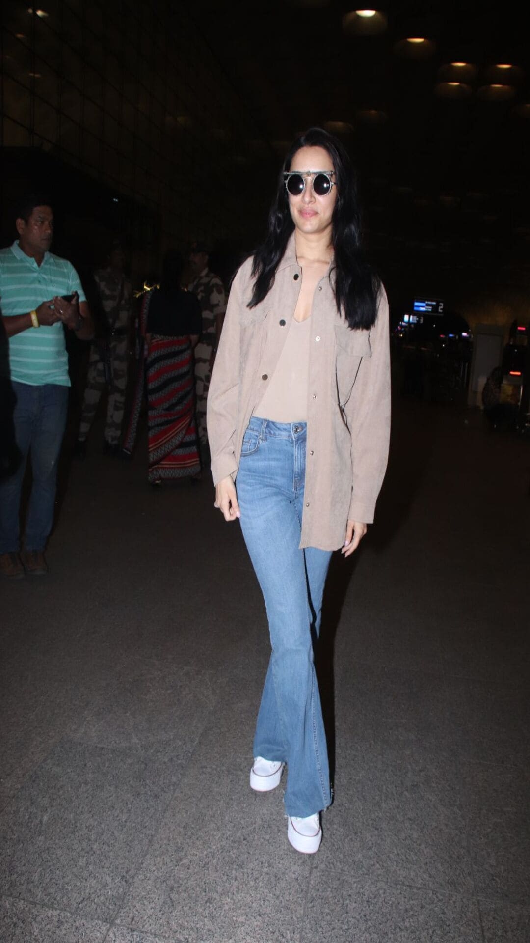 Shraddha Kapoor Sports Chic Airport Look