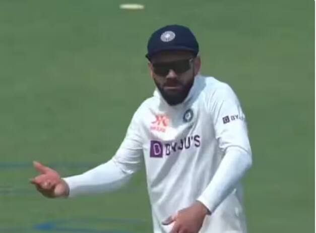 virat-kohli-dancing-during-australia-innings-in-ind-vs-aus-3rd-test-indore-holkar-stadium Watch: ਭਾਰਤੀ ਟੀਮ ਦੀ ਖਰਾਬ ਪਰਫਾਰਮੈਂਸ ਦੇ ਵਿਚਕਾਰ ਨਜ਼ਰ ਆਇਆ ਵਿਰਾਟ ਦਾ ਡਾਂਸ, ਇਦਾਂ ਮਸਤੀ ਕਰਦੇ ਨਜ਼ਰ ਆਏ ਕਿੰਗ ਕੋਹਲੀ