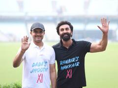 ఈడెన్‌లో గంగూలీ వర్సెస్ రణబీర్, దాదా బౌలింగ్ కు కపూర్ సిక్సర్!