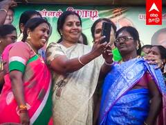 Vanathi Srinivasan Selfie : ”வாங்க செல்ஃபி எடுத்துக்கலாம்” நிர்வாகிகளுடன் செல்ஃபி எடுத்த வானதி..