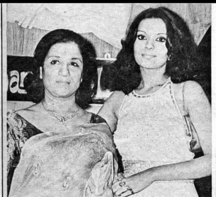 Zeenat shared a photo with her mother and wrote, 