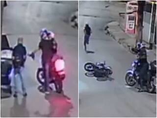 Video: रात में एक शख्स को लूटने की कोशिश कर रहे थे बदमाश, तभी आ गया पुलिसवाला और...