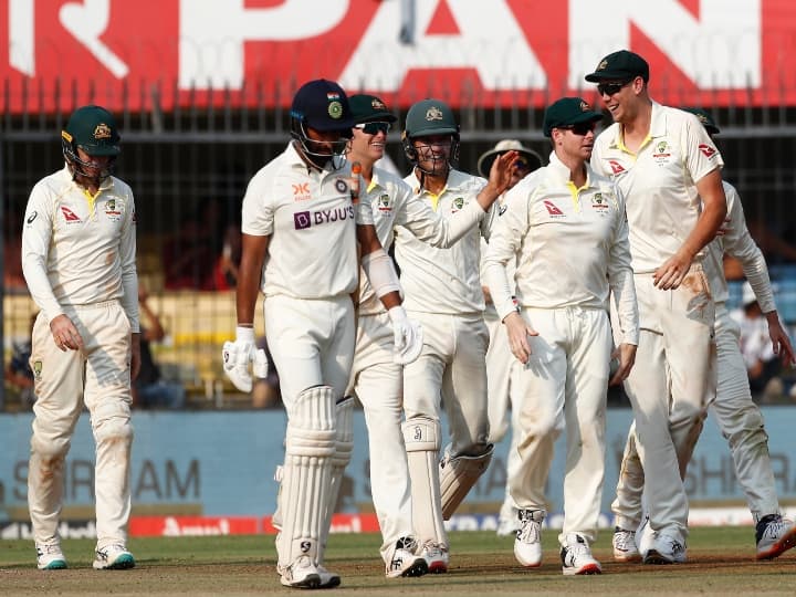 IND vs AUS 3rd Test Day 2 Highlights Australia needs 76 runs to win 3rd Test India vs Australia Holkar Stadium IND vs AUS 3rd Test: நாதன் லயன் சுழலில் சுருண்ட இந்தியா..! ஆஸ்திரேலியாவிற்கு 76 ரன்கள் டார்கெட்..!