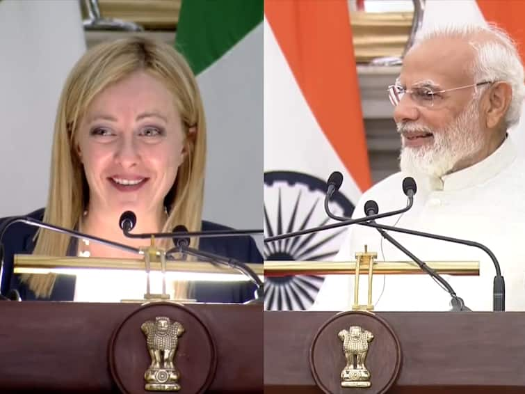 Modi the Most Loved Italian Prime Minister Giorgia Meloni praise of Indian PM Watch video Watch Video: பாராட்டிய இத்தாலிய பிரதமர்.... வைரலாகும் பிரதமர் மோடியின் ரியாக்‌ஷன்!