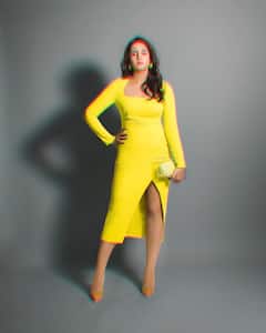 Huma Qureshi Glows Like The Sun In A Neon Yellow Dress