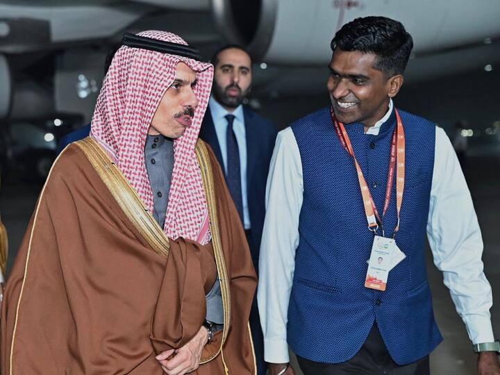 Finance Minister of Saudi Arabia also arrived in New Delho on Thursday to participate in the meet. (Image Source: Twitter | @MEAIndia)
