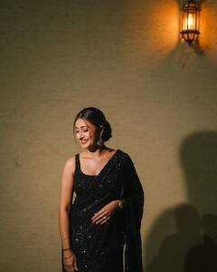 Yuzvendra Chahal Wife: चहलच्या बायकोचा कहर, ब्लॅक साडीमध्ये शेअर केले असे फोटो