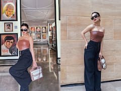 Avneet Kaur Slays Glam In Off Shoulder Latex Top & Denims; Check Out Pics