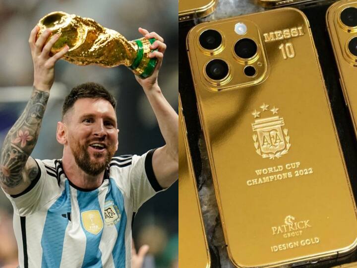 Lionel Messi orders gold iPhones for his Argentina team and staff Gold iPhone: फुटबॉल वर्ल्ड जिताने वाली टीम को कप्तान लियोनल मेस्सी दे रहे खास तोहफा, करोड़ों में है कीमत