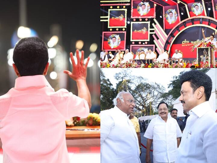 CM Stalin Birthday Photos : சென்னை ஒய்.எம்.சி.ஏ மைதானத்தில் நடைபெற்ற முதலமைச்சர் மு.க.ஸ்டாலின் பிறந்தநாள் விழாவில் எடுக்கப்பட்ட புகைப்படங்களை இங்கு காணலாம்.