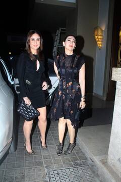 ऑल ब्लैक लुक में बेस्टी मलाइका की मॉम का बर्थडे मनाने पहुंची कपूर सिस्टर्स, अर्जुन कपूर ने मारी डेशिंग लुक में एंट्री