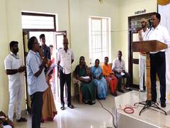 மக்களுக்கு குடிநீர் வசதி செய்துதராத அதிகாரிகளை கடுமையாக சாடிய மயிலாடுதுறை ஆட்சியர்